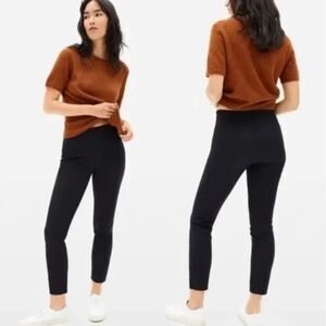 Everlane Side Zip Cotton Pants Split Hem